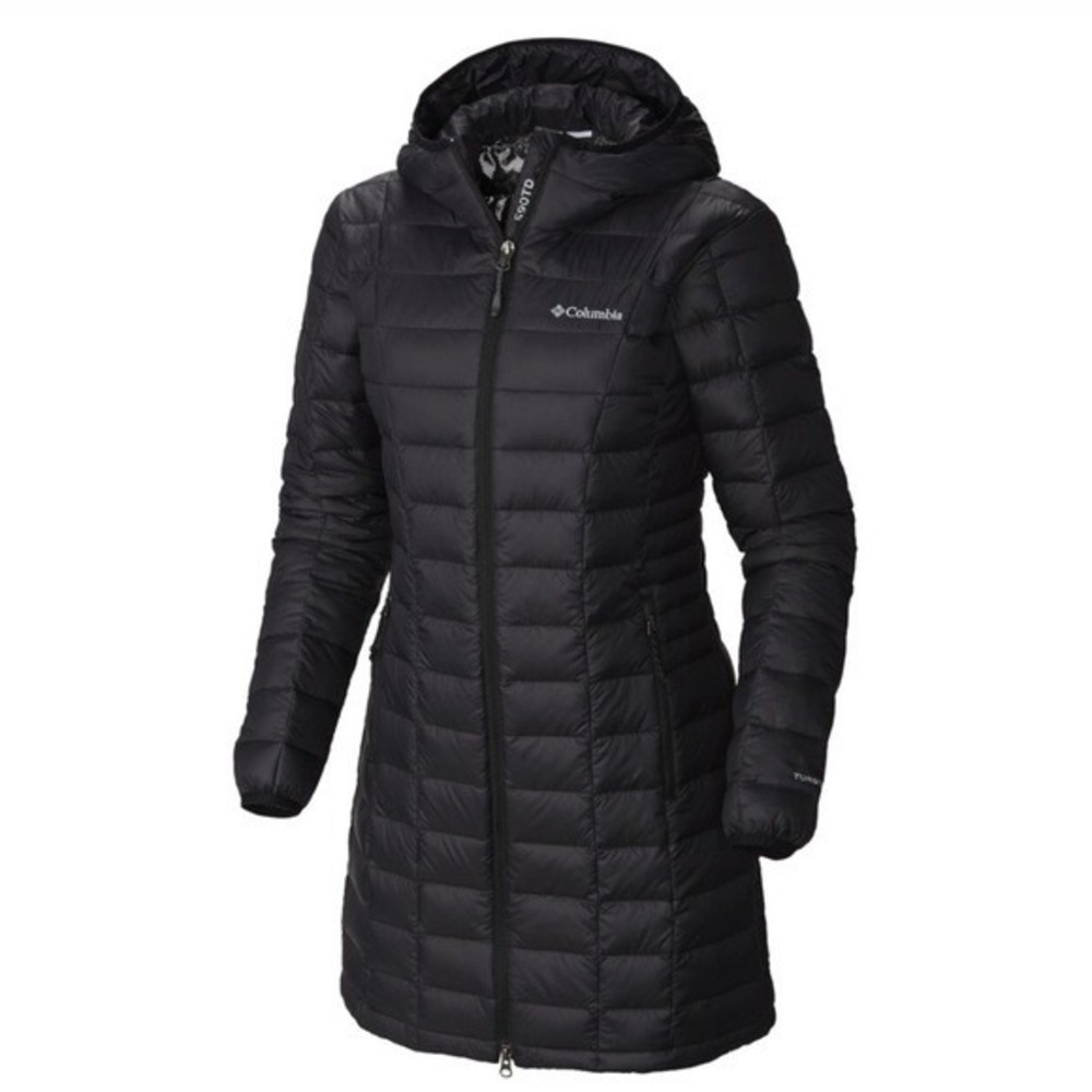 Columbia | Voodoo Falls Turbo Down Parka Hooded Coat in‎ Black Size XXL